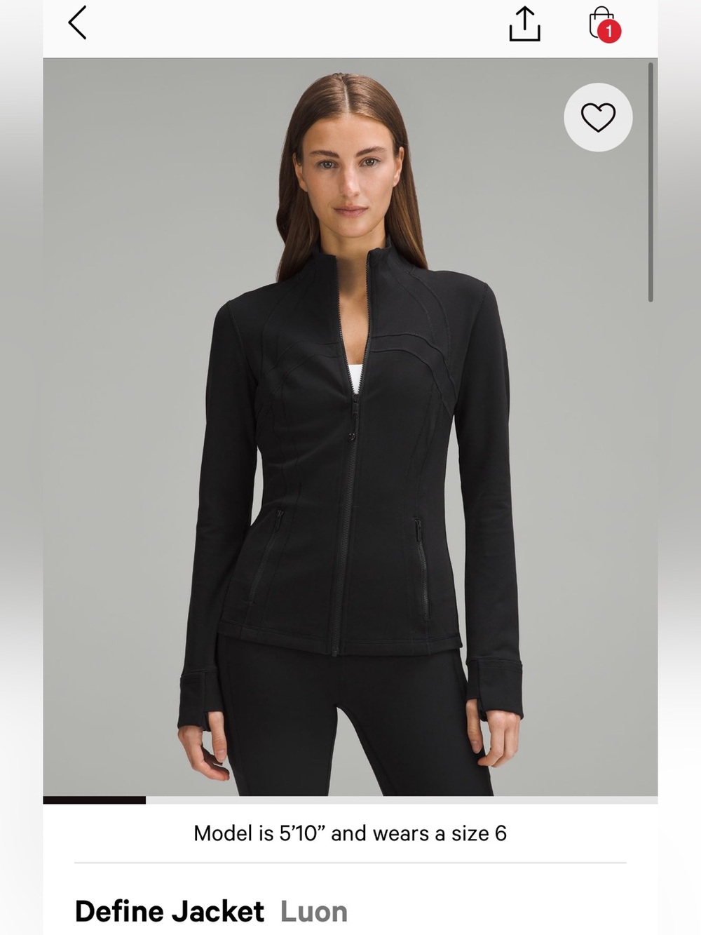 lululemon Define Jacket Luon